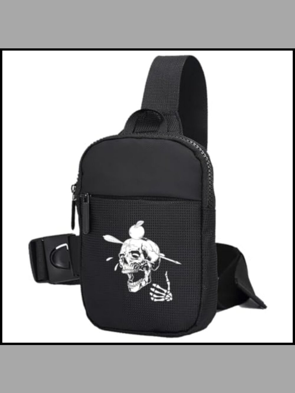 Waterproof Nylon Sling Crossbody Bag Adjustable Strap Travel Gym